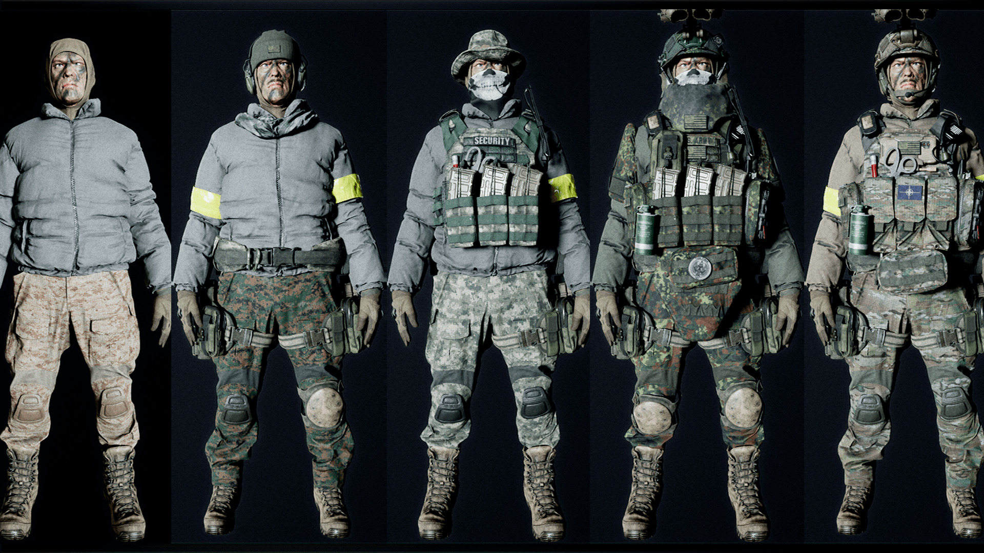 Modular AAA US-SOLDIER  Low-poly 3D model_4