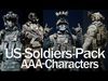 Modular AAA US-SOLDIER  Low-poly 3D model_1