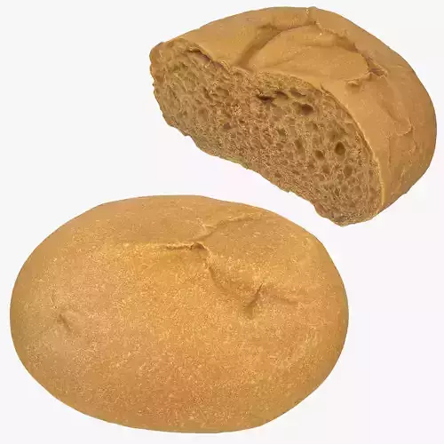 Round Bun 3D Model Collection