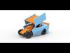 New Zealand Modified Stock car while turning V2 Scale 1 to 25 3D print model_1