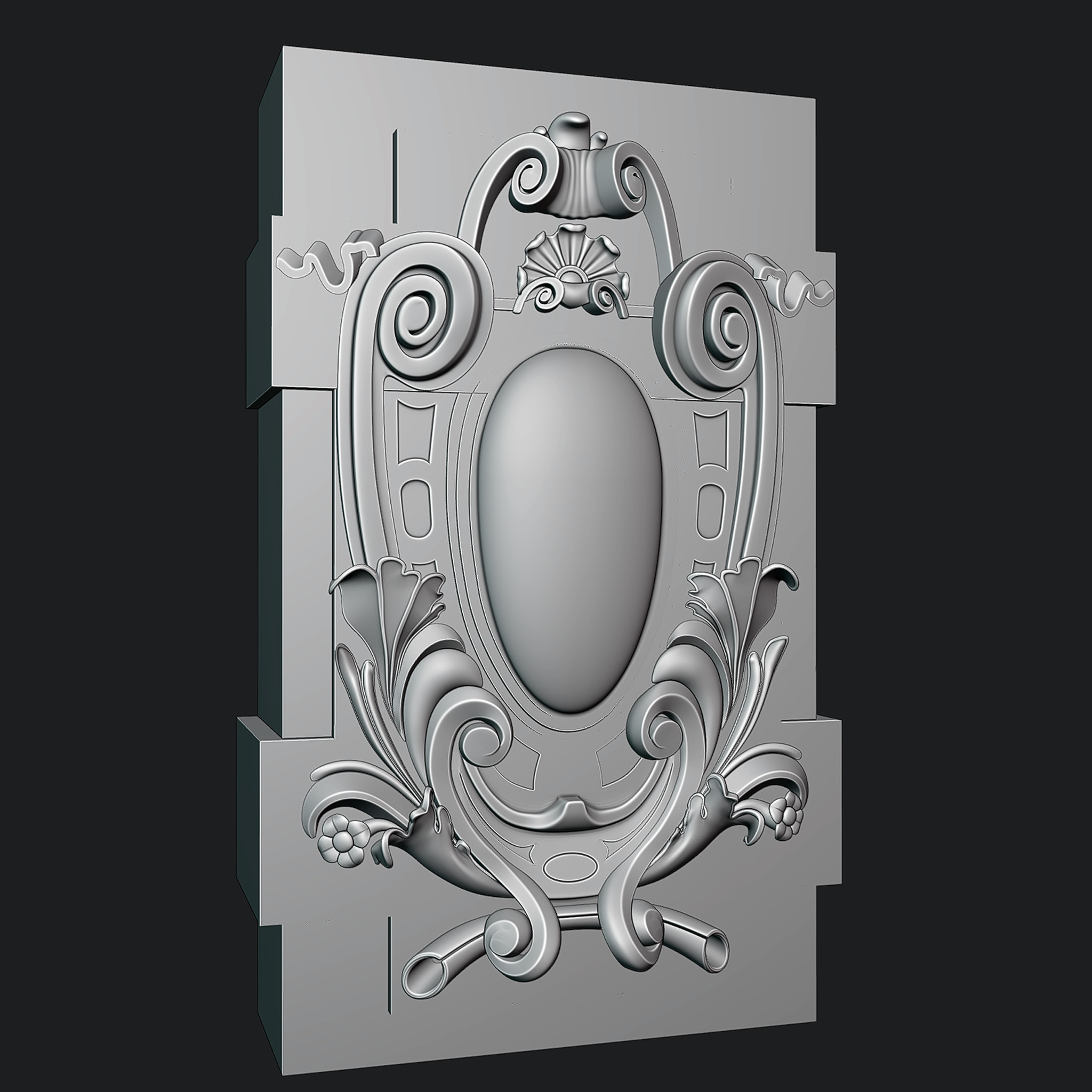 cartouche  3D model_8