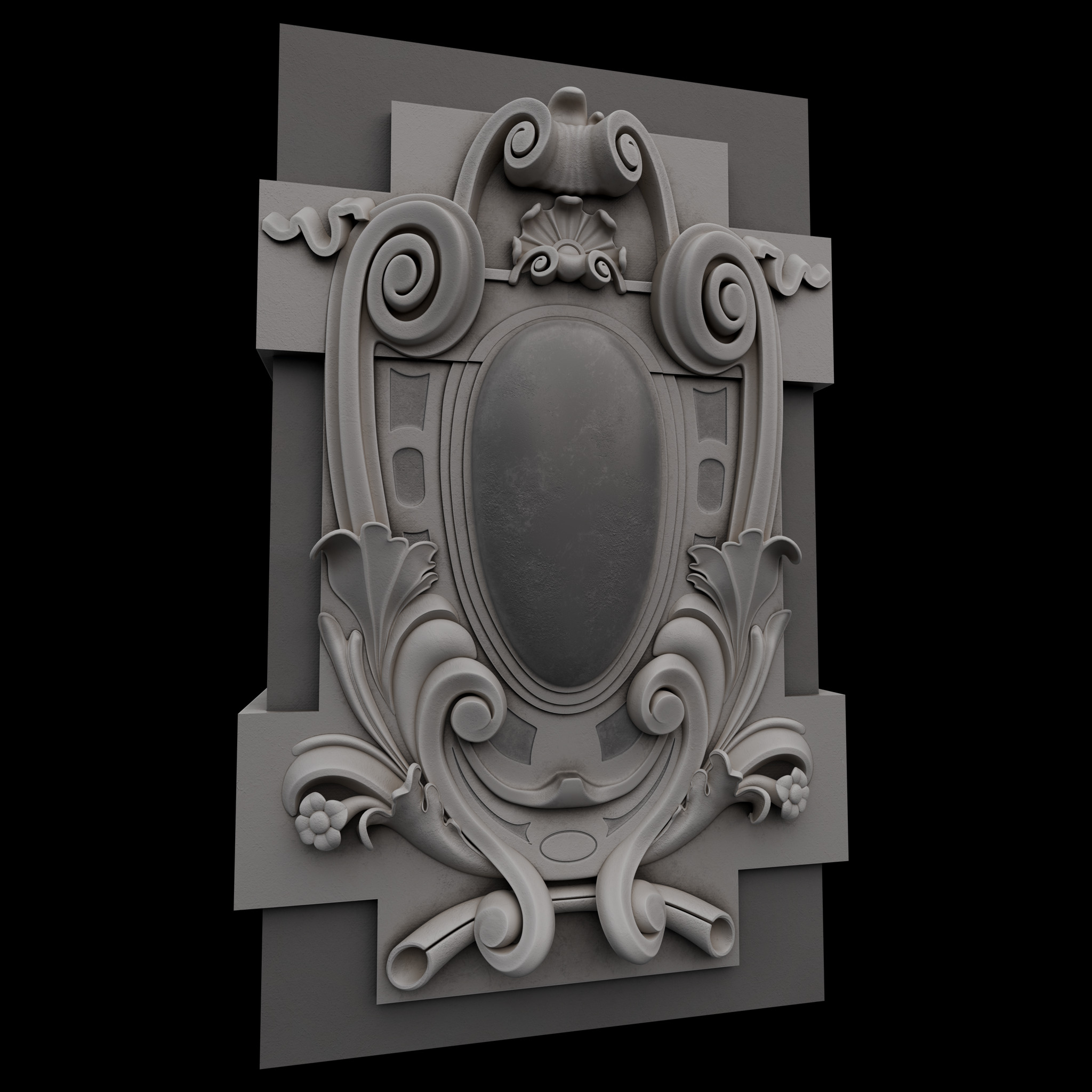 cartouche  3D model_2