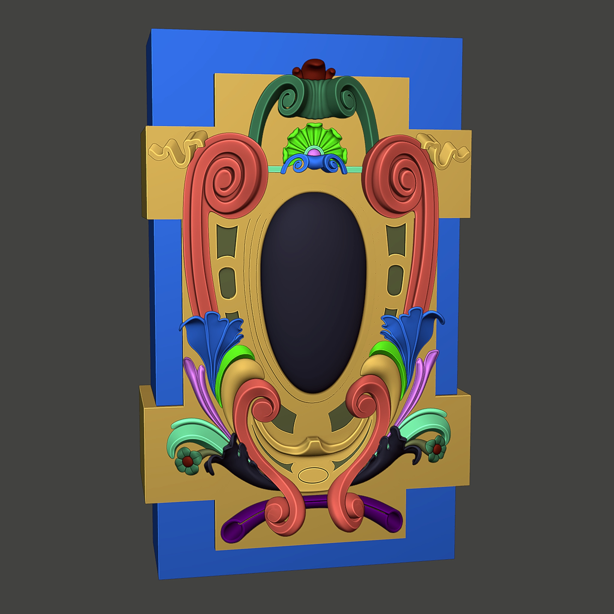 cartouche  3D model_9