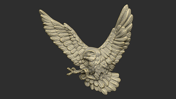 owl monster bird design 3D print model