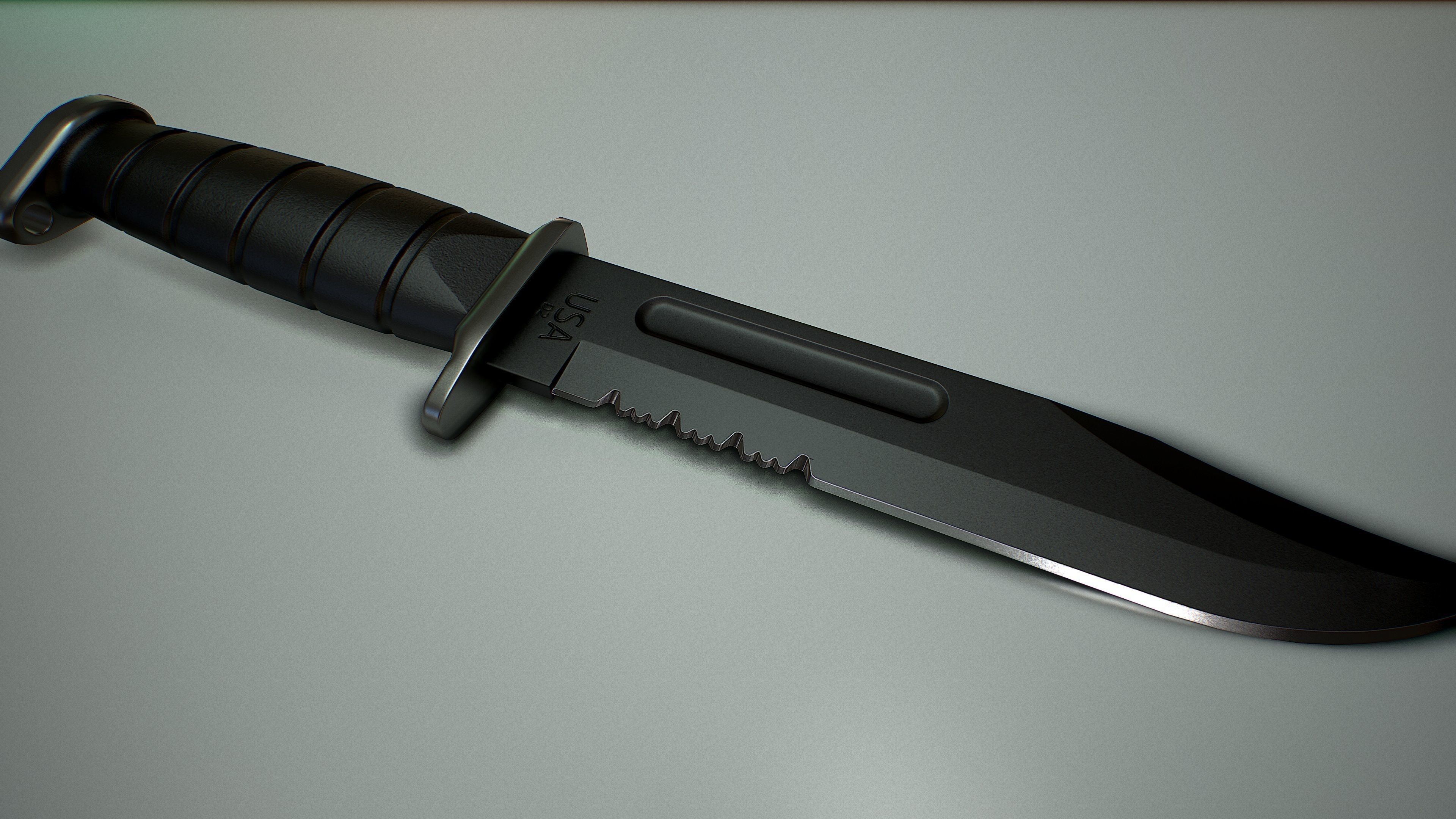 Kar-Bar  Knives Low-poly 3D model_7