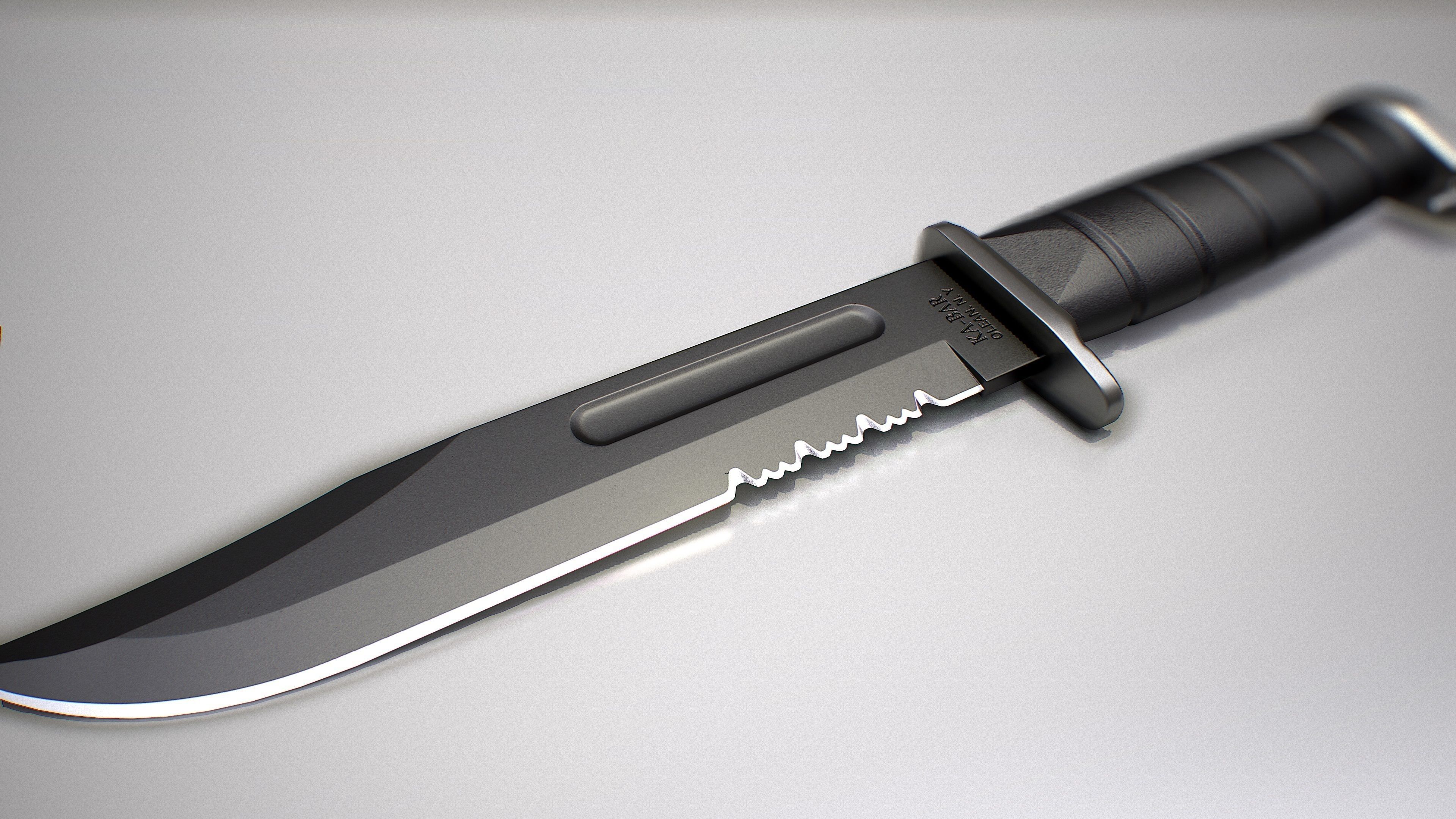 Kar-Bar  Knives Low-poly 3D model_3