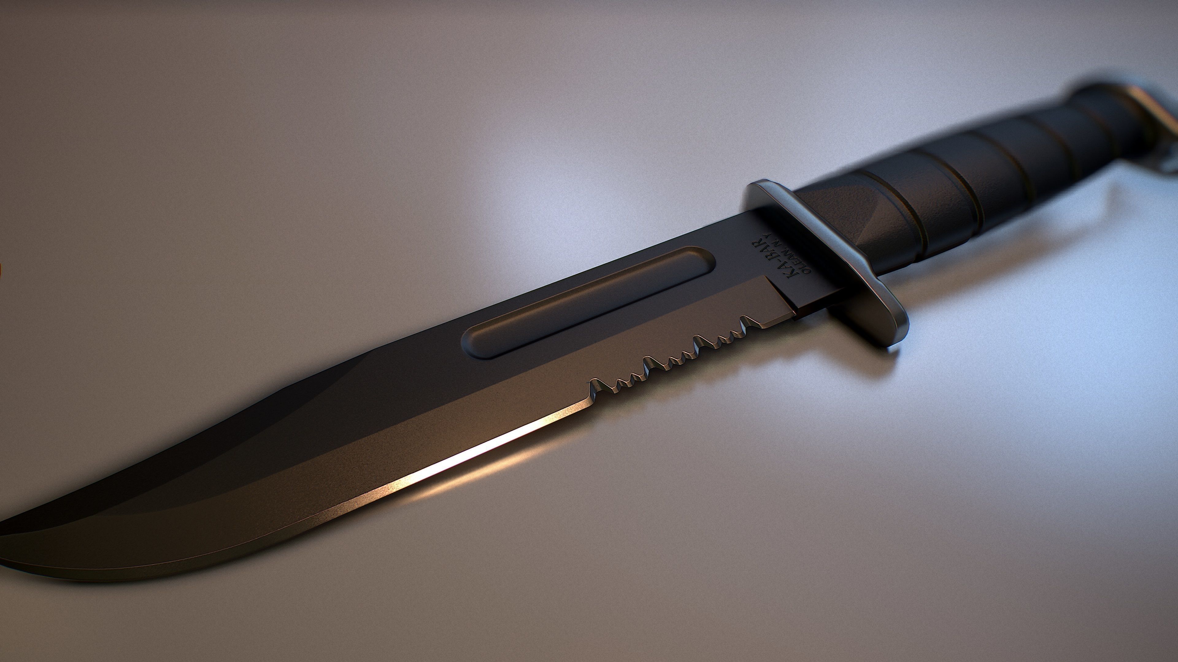 Kar-Bar  Knives Low-poly 3D model_4