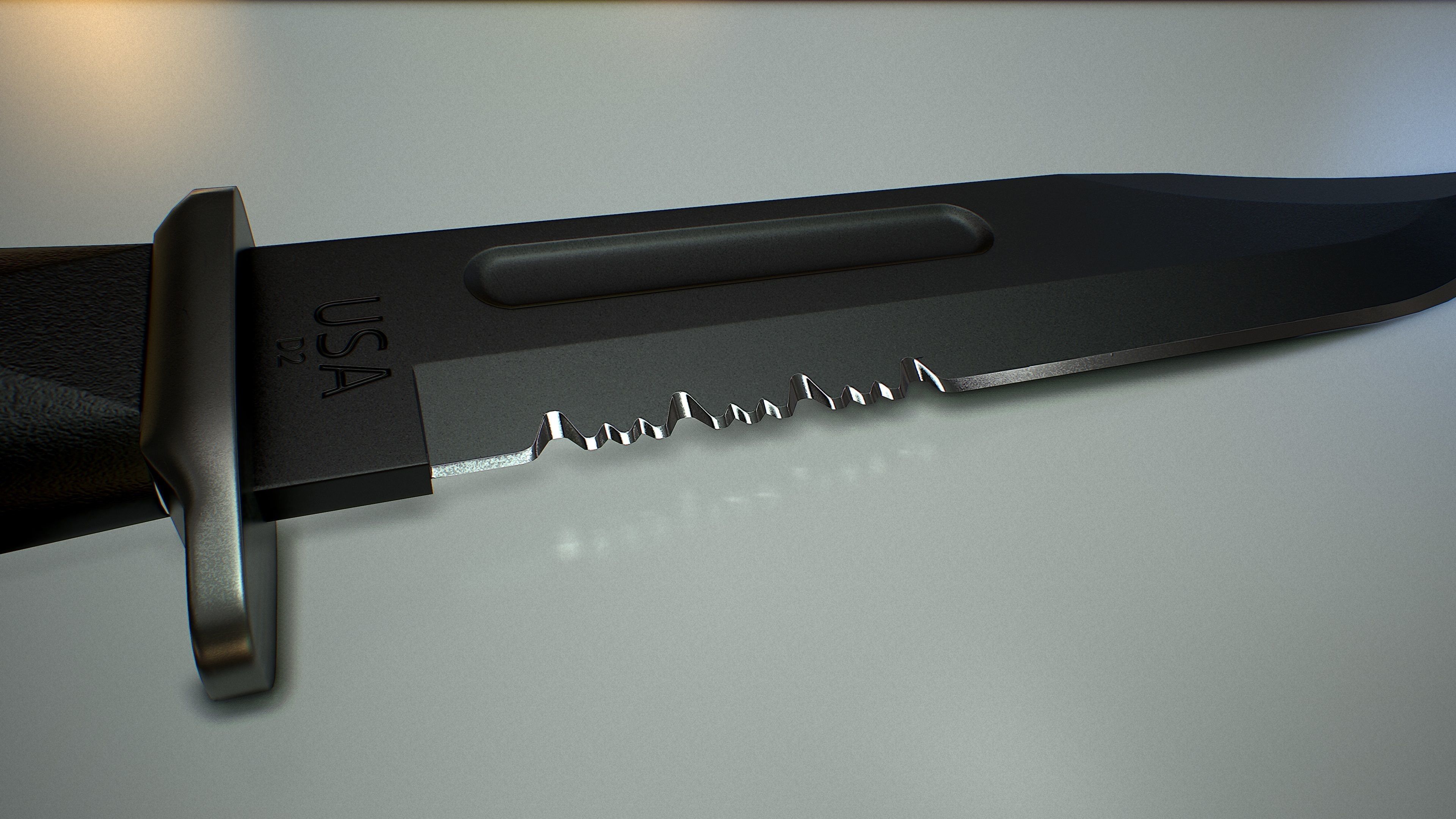 Kar-Bar  Knives Low-poly 3D model_8