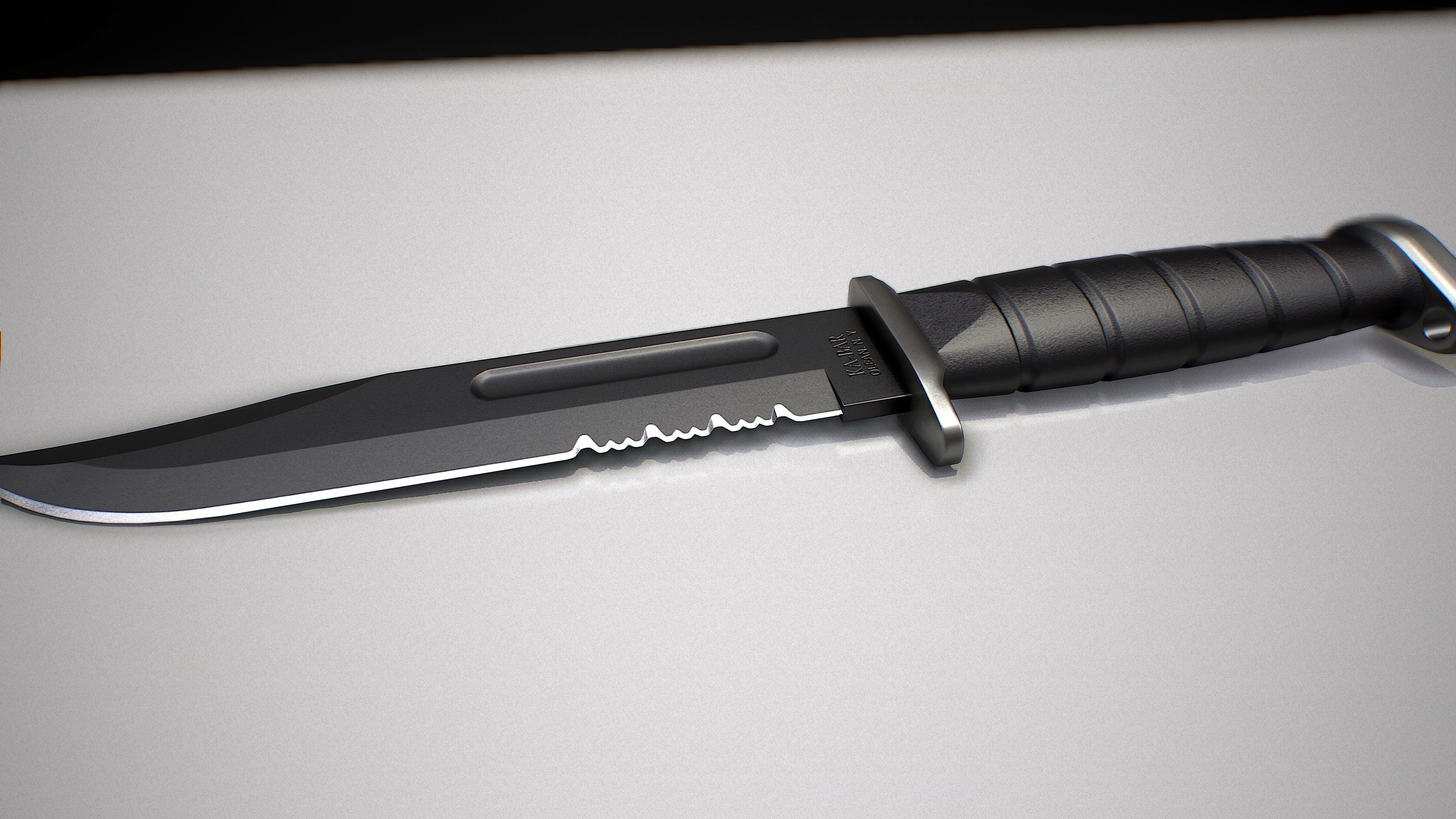 Kar-Bar  Knives Low-poly 3D model_2