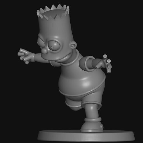 bart simpson 3D print model