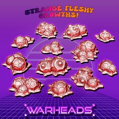 Strange Alien Growths - From the outer space - 12 terrain pieces 3D print model