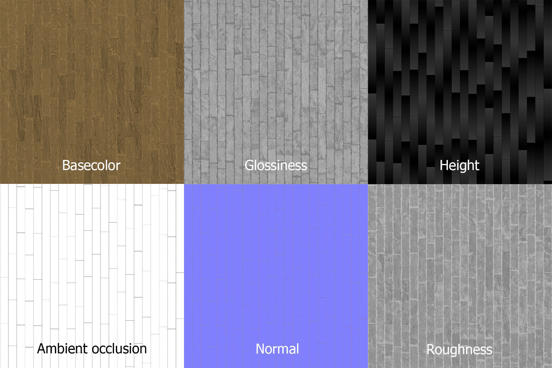 Oak wood floor PBR seamless texture Texture_2