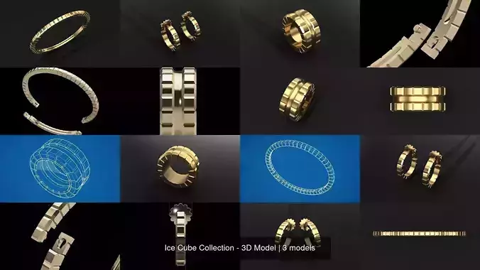 Ice Cube Collection - 3D Model