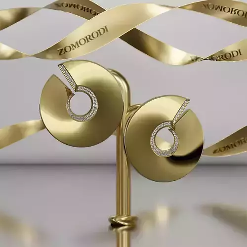 Golden Spiral Earrings 