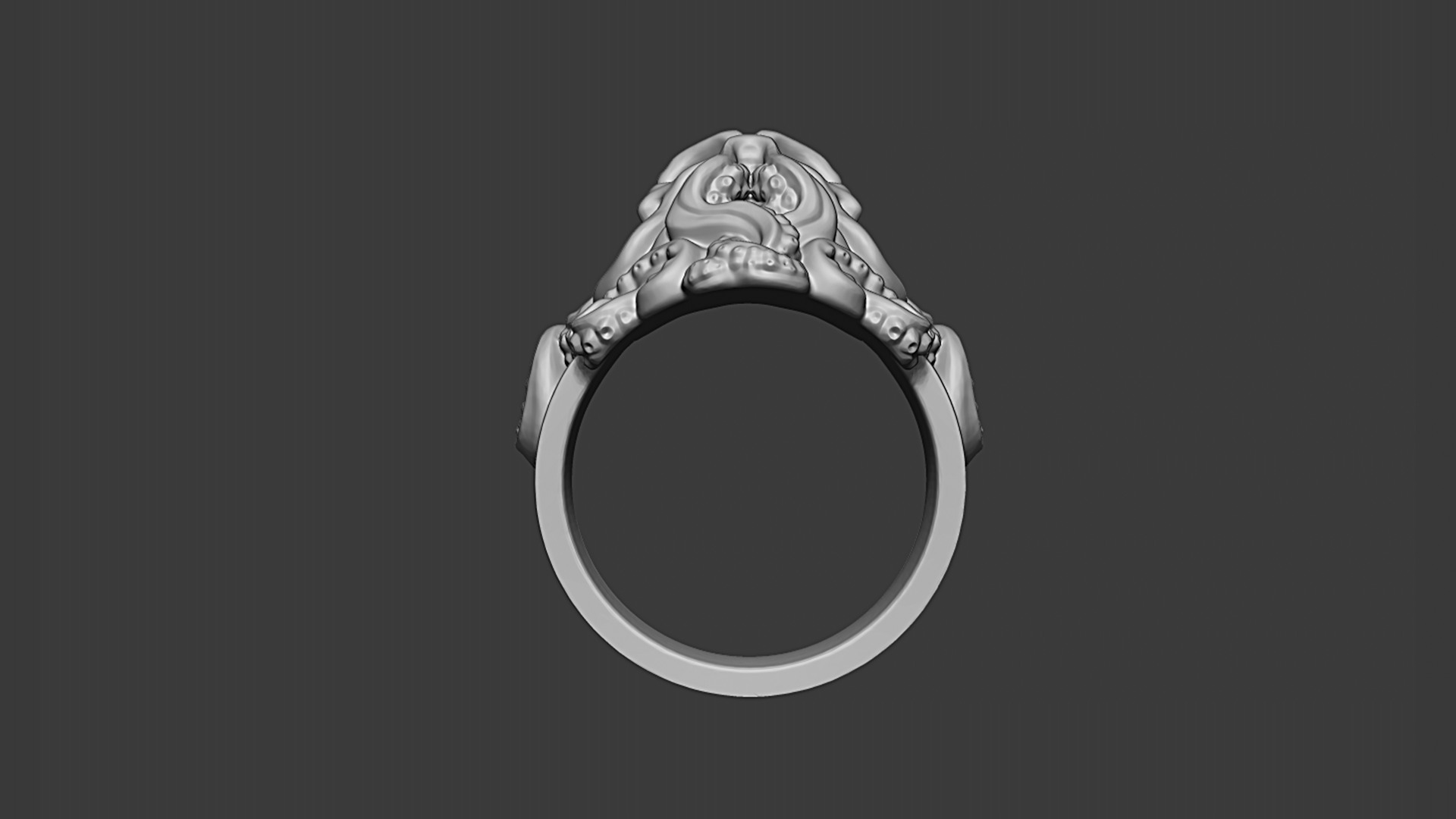 Cthulhu Tentacle Ring 3D print model_4
