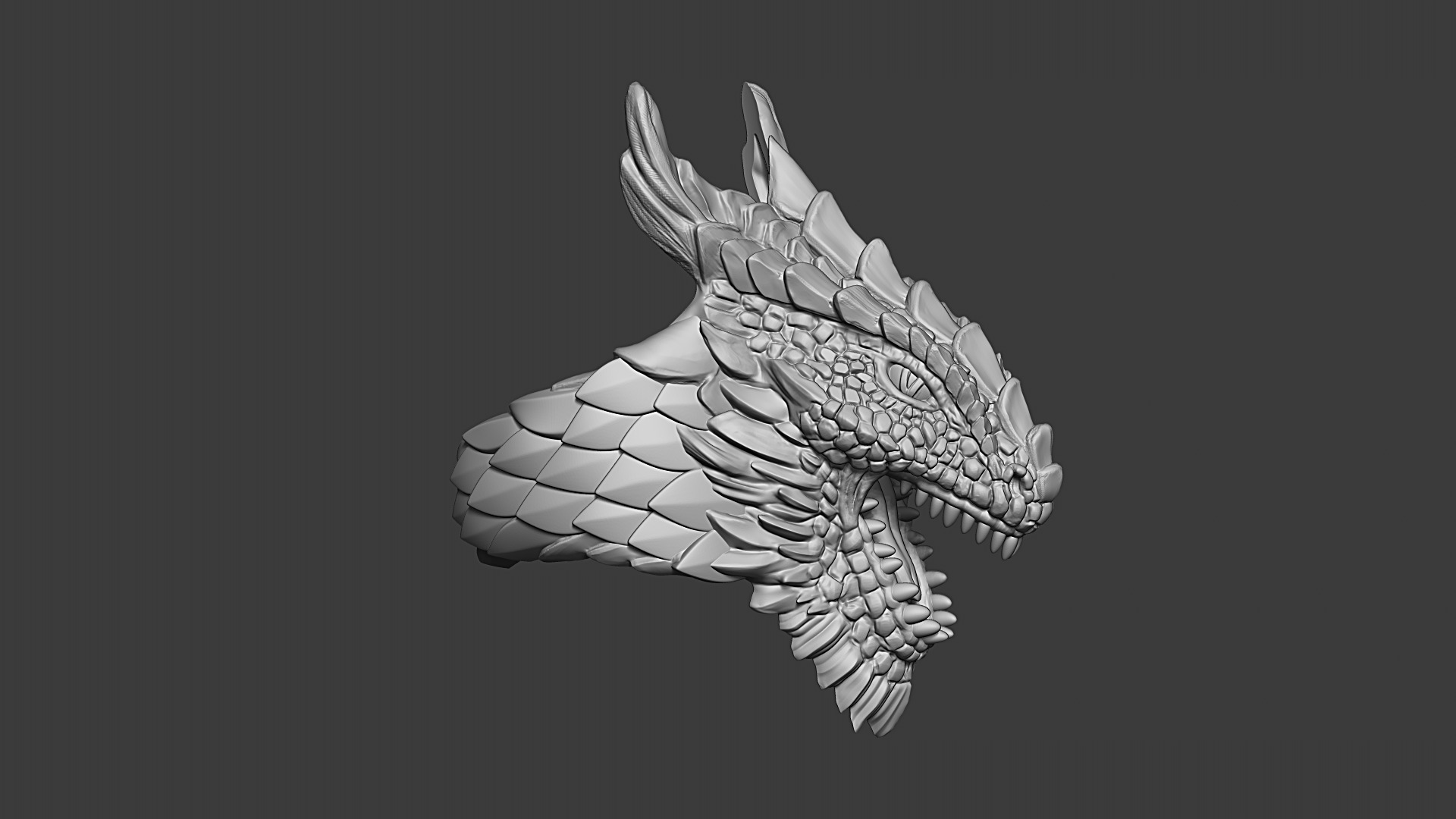Anulus Draconis Dragon Head Ring 3D print model_4