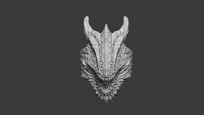 Anulus Draconis Dragon Head Ring 3D print model