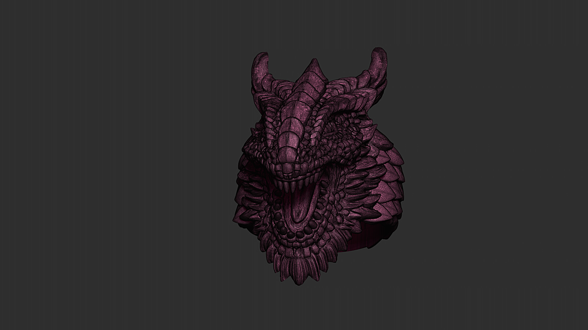 Anulus Draconis Dragon Head Ring 3D print model_6