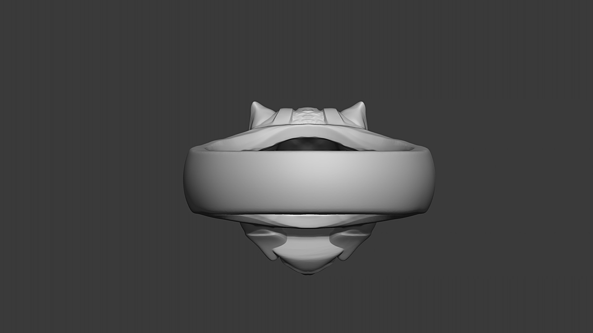 Pharaoh Cat Ring 3D print model_2