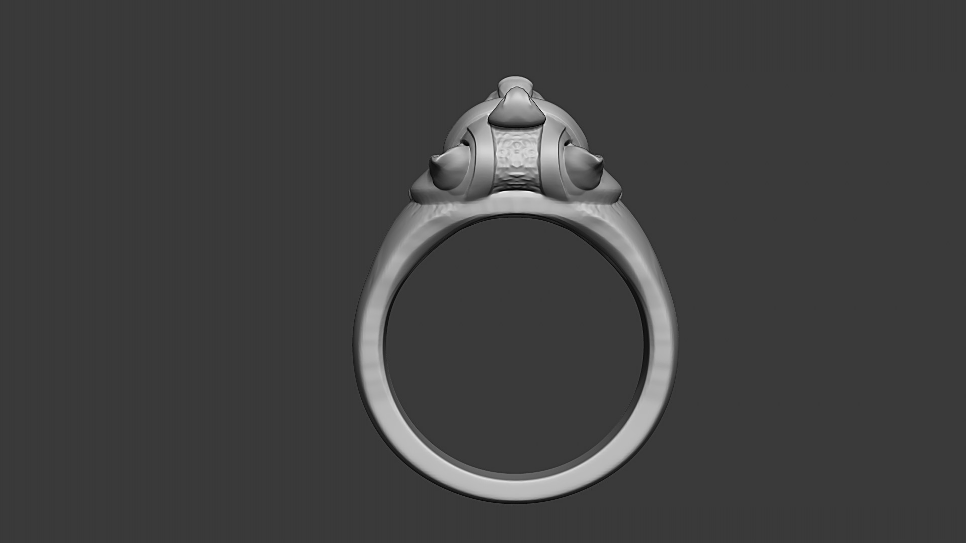 Pharaoh Cat Ring 3D print model_4