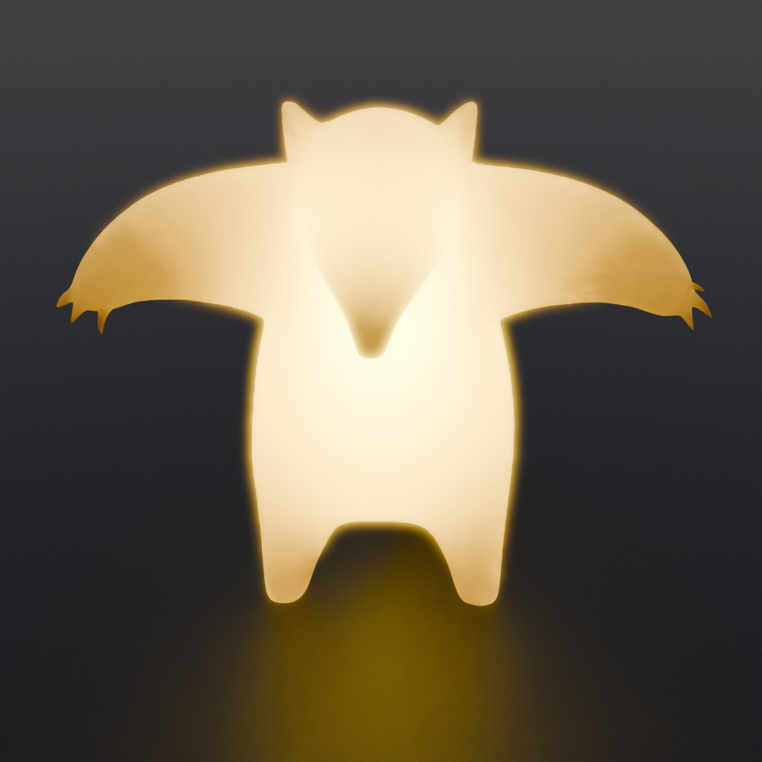 Indirect lighting of a menacing anteater Low-poly 3D model_1