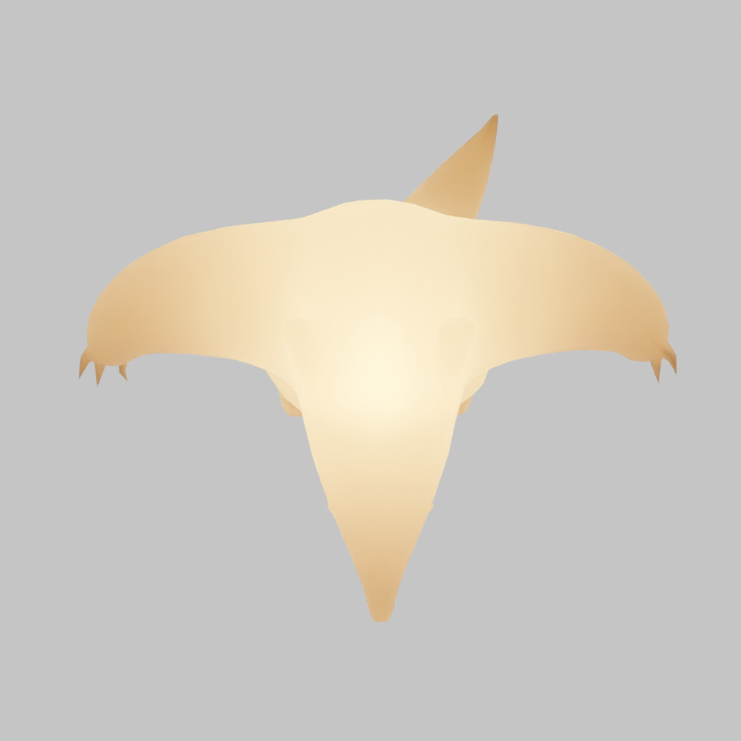 Indirect lighting of a menacing anteater Low-poly 3D model_8