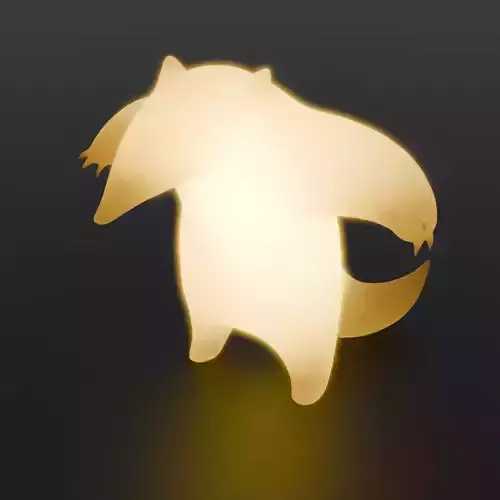 Indirect lighting of a menacing anteater