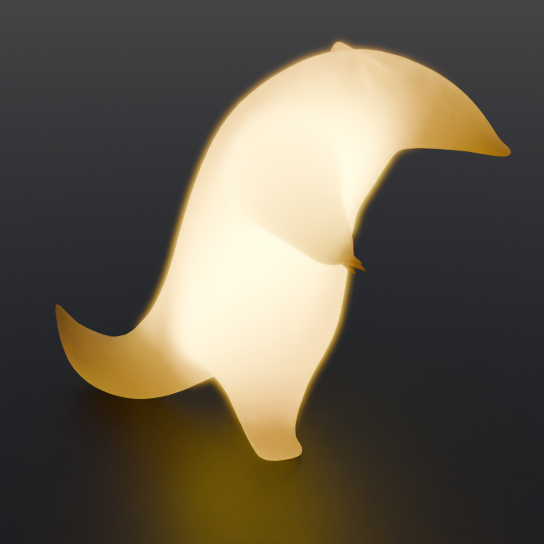 Indirect lighting of a menacing anteater Low-poly 3D model_4
