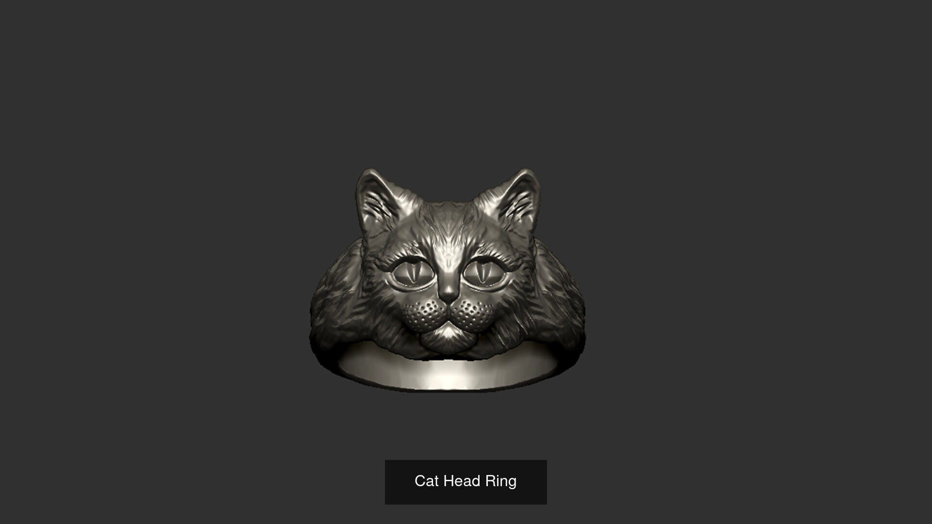 Fantasy Animal Head Rings 3D Model Collection_1