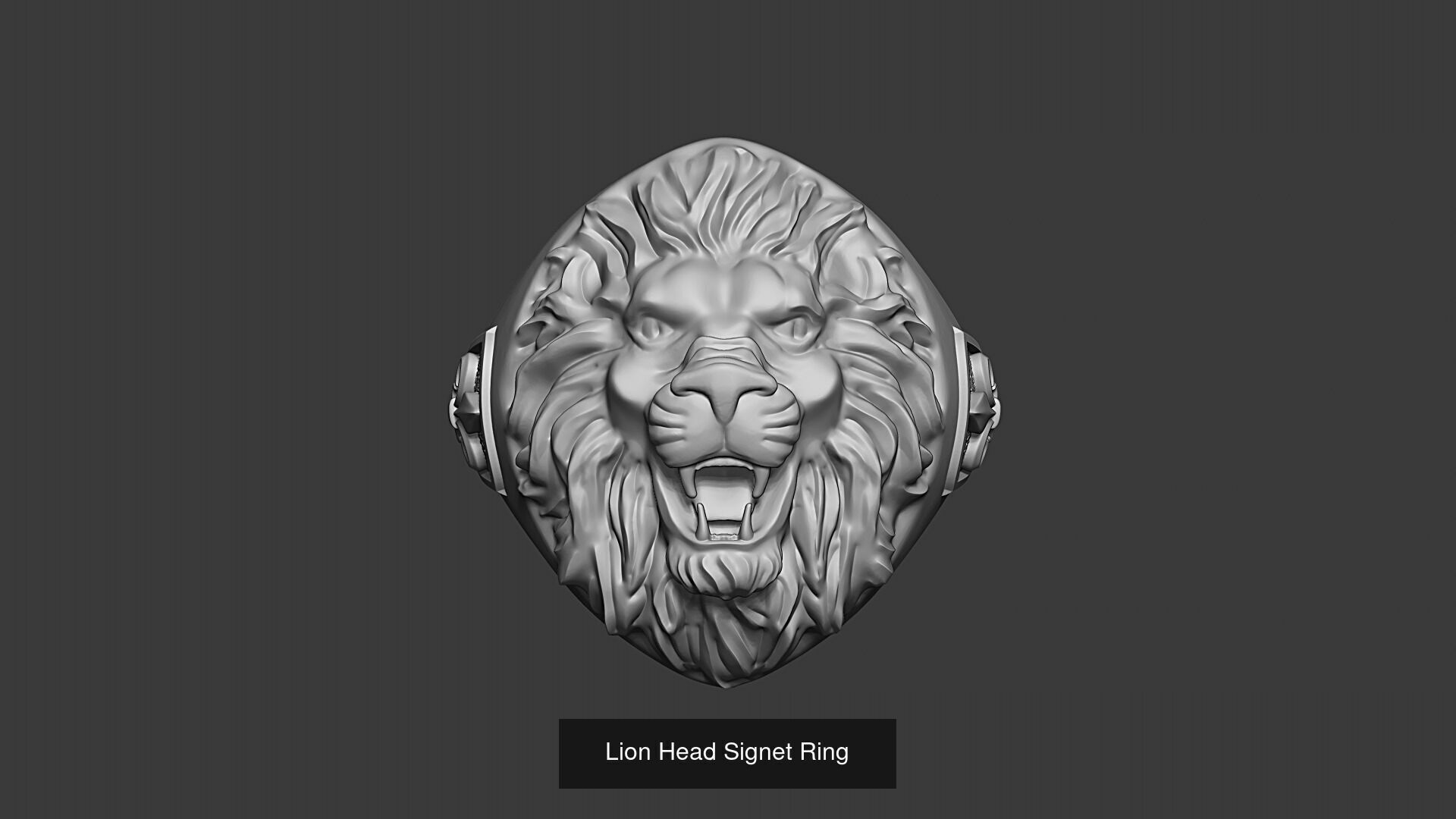 Fantasy Animal Head Rings 3D Model Collection_6