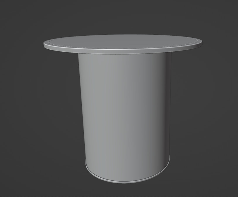 Bryant Side Table Dark Bronze 3D model_7