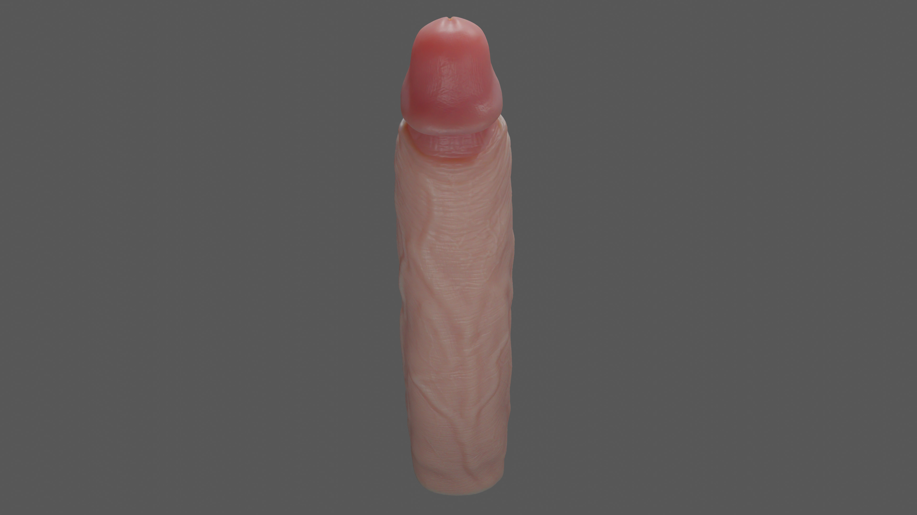 Stylized Penis Rigged Lowpoly and Highpoly Low-poly 3D model_8