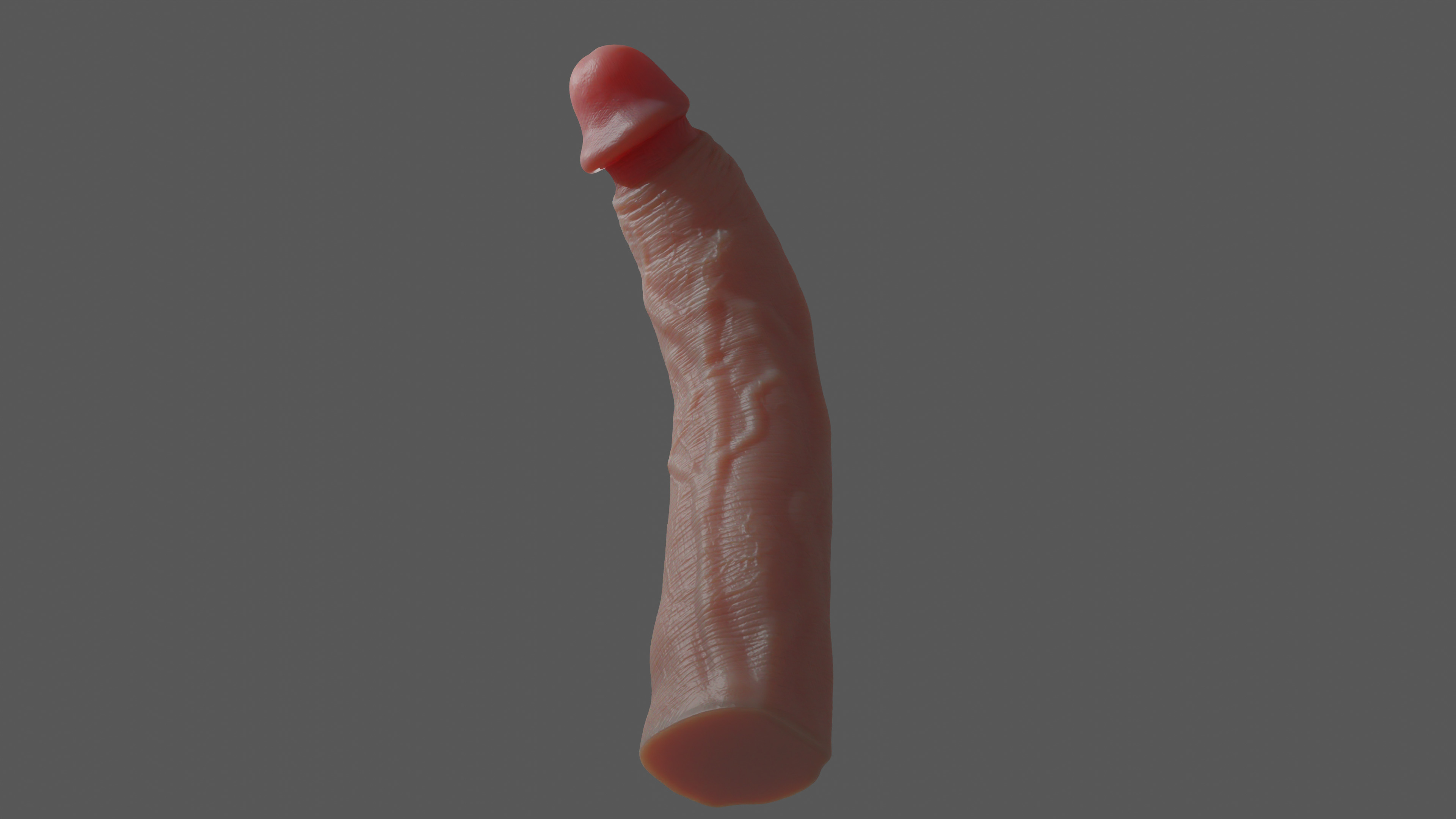 Stylized Penis Rigged Lowpoly and Highpoly Low-poly 3D model_4