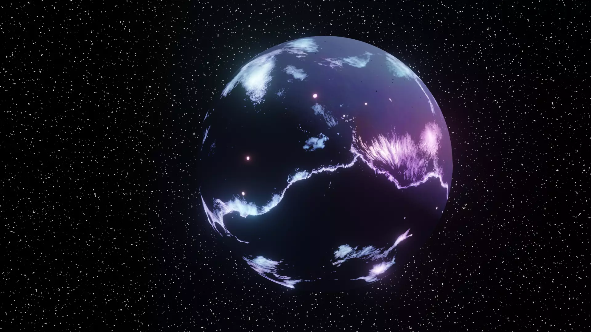 Sci-fi world with simple materials for editing easily 3D model_0