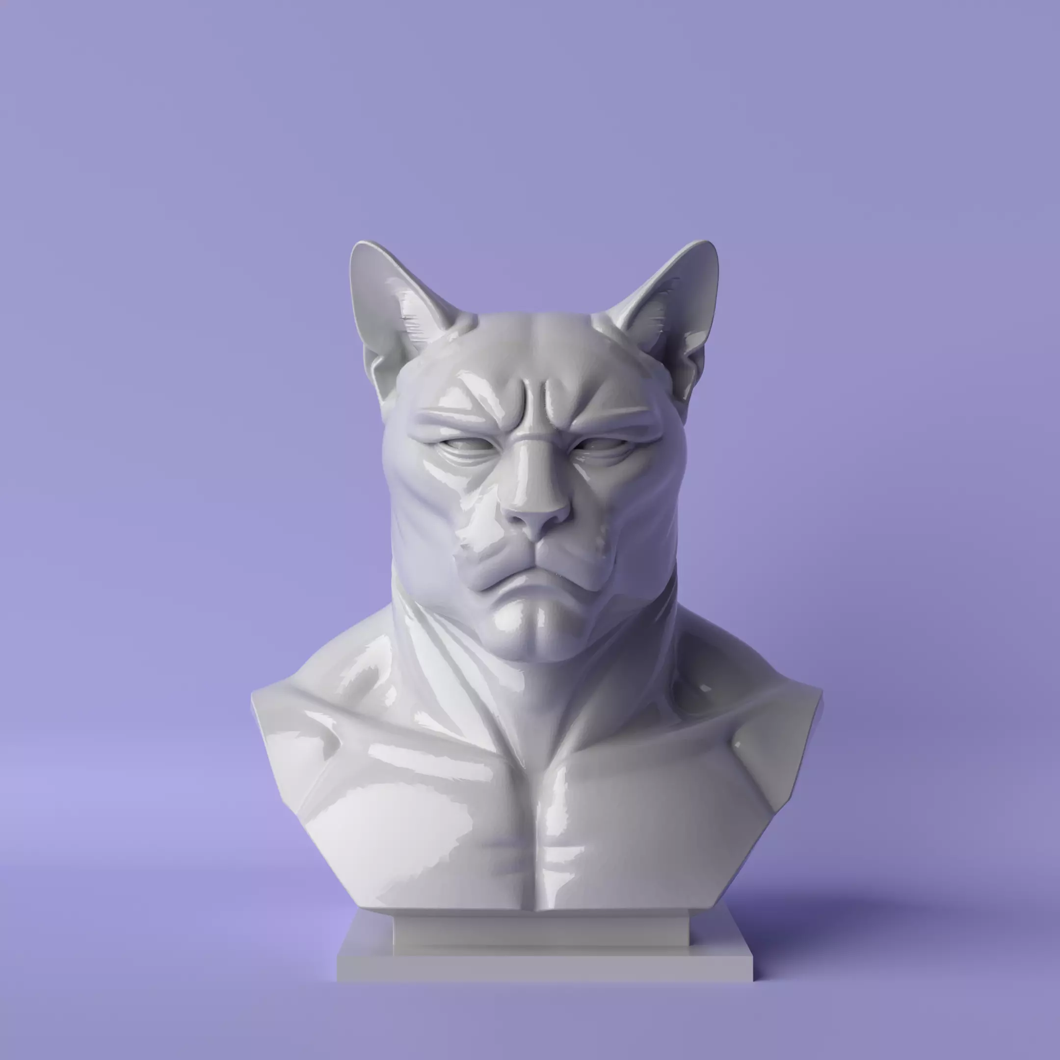 Sigma Cat Bust The GigaFeline 3D print model