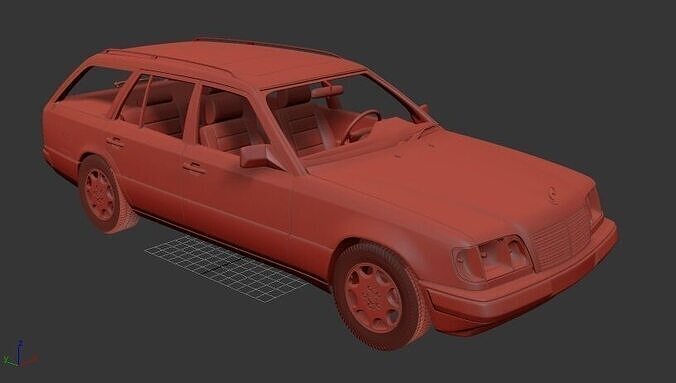 Mercedes Benz E class Mk2 S124 wagon 1993 3D print model