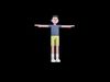 Stylized 3D Male Zumba Instructor Character - Cartoon Fitness 3D model_1