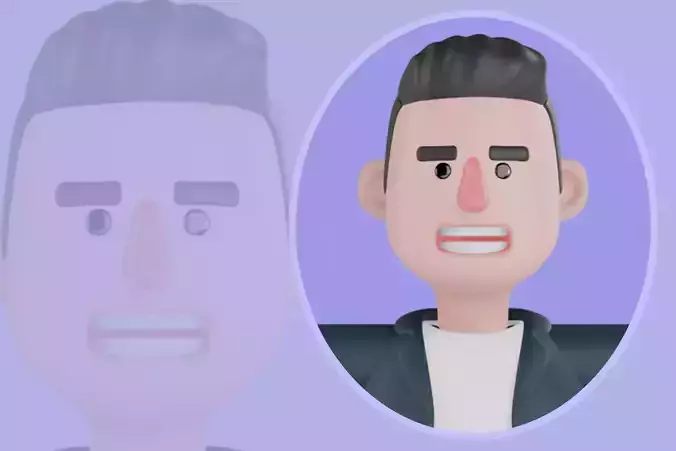 Stylized 3D Male Dance Teacher Character - Cartoon Instructor