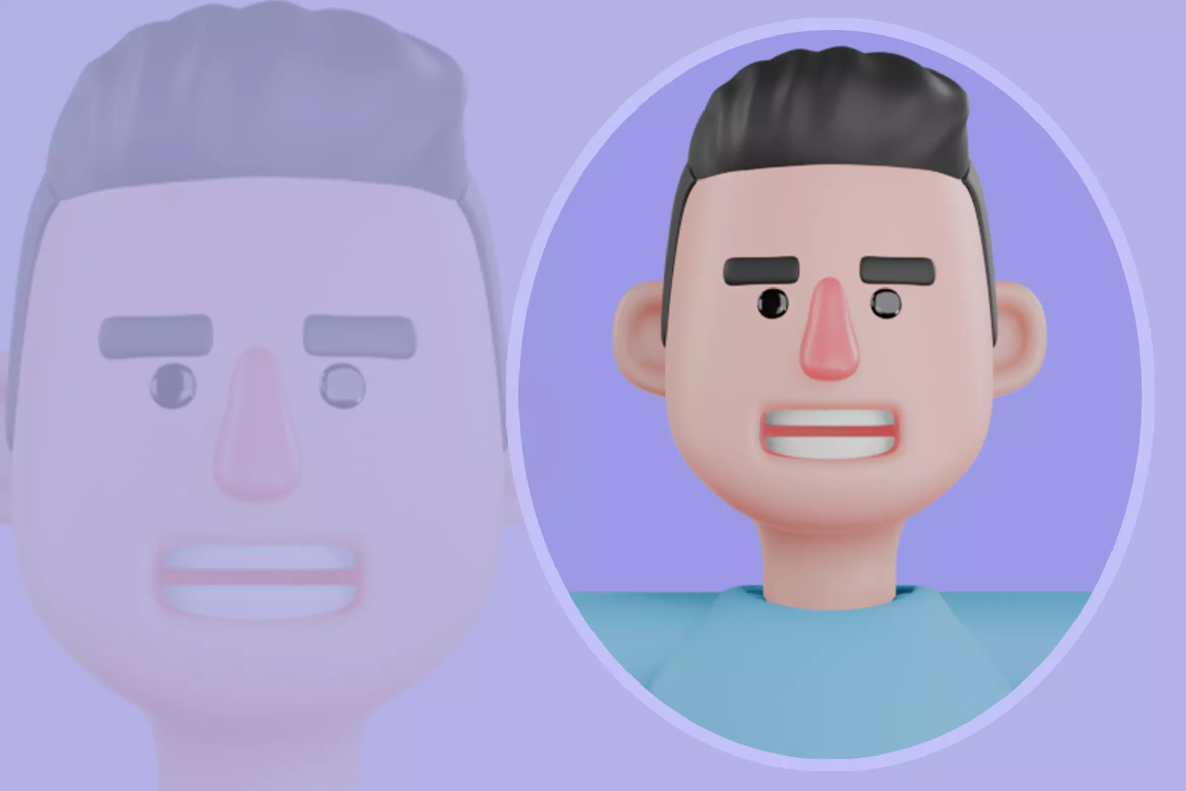 Stylized 3D Male Surfer Character - Cartoon Beach Sport 3D model_0