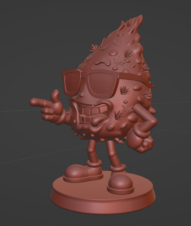 Bud Buddy  The Chill Nug Mascot 3D print model_2