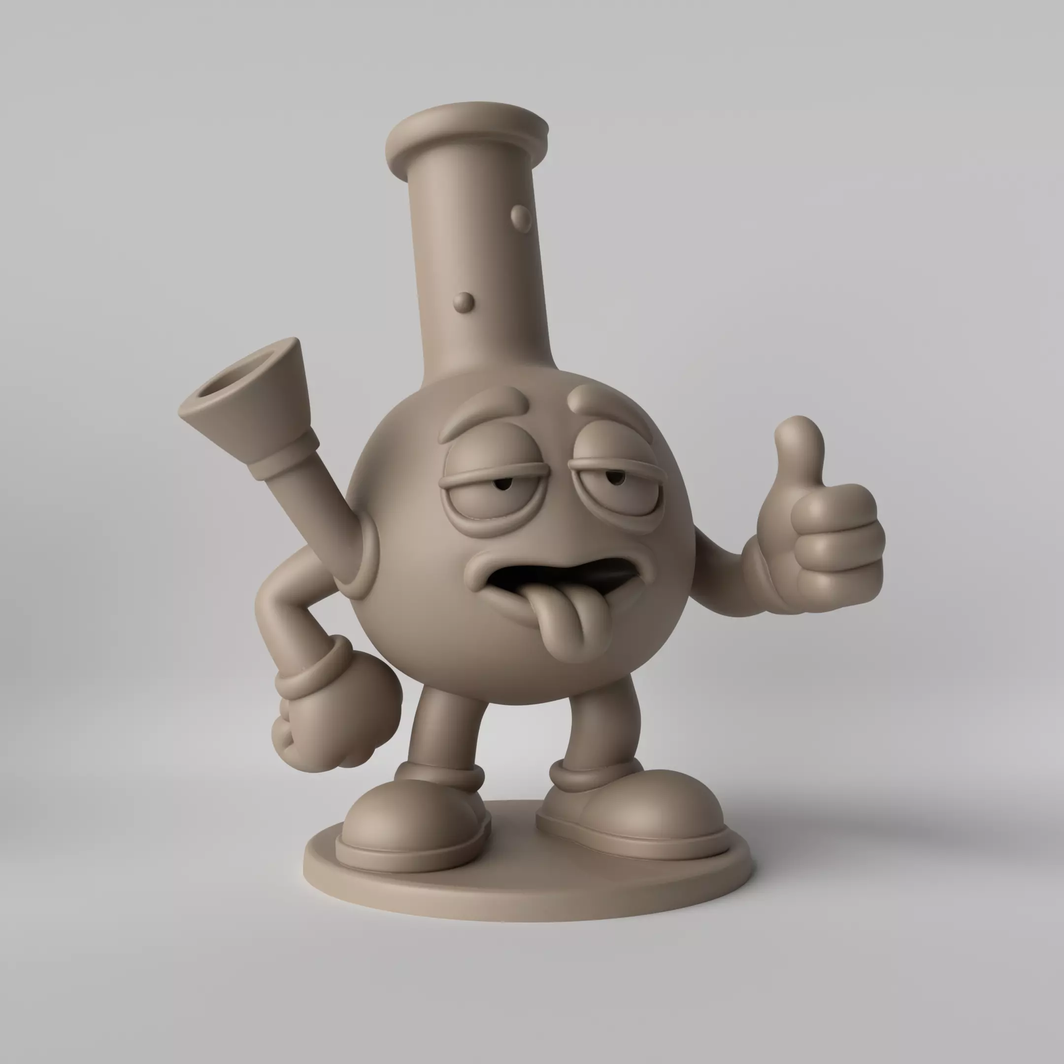 Bong Buddy  Chill Mascot 3D print model_0