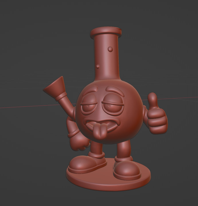 Bong Buddy  Chill Mascot 3D print model_1