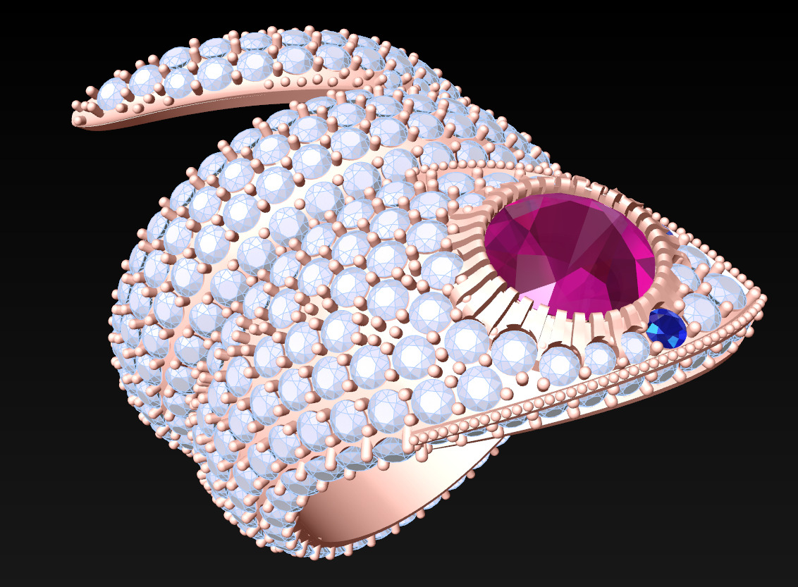 Snake Ring - N714745A 3D print model_5