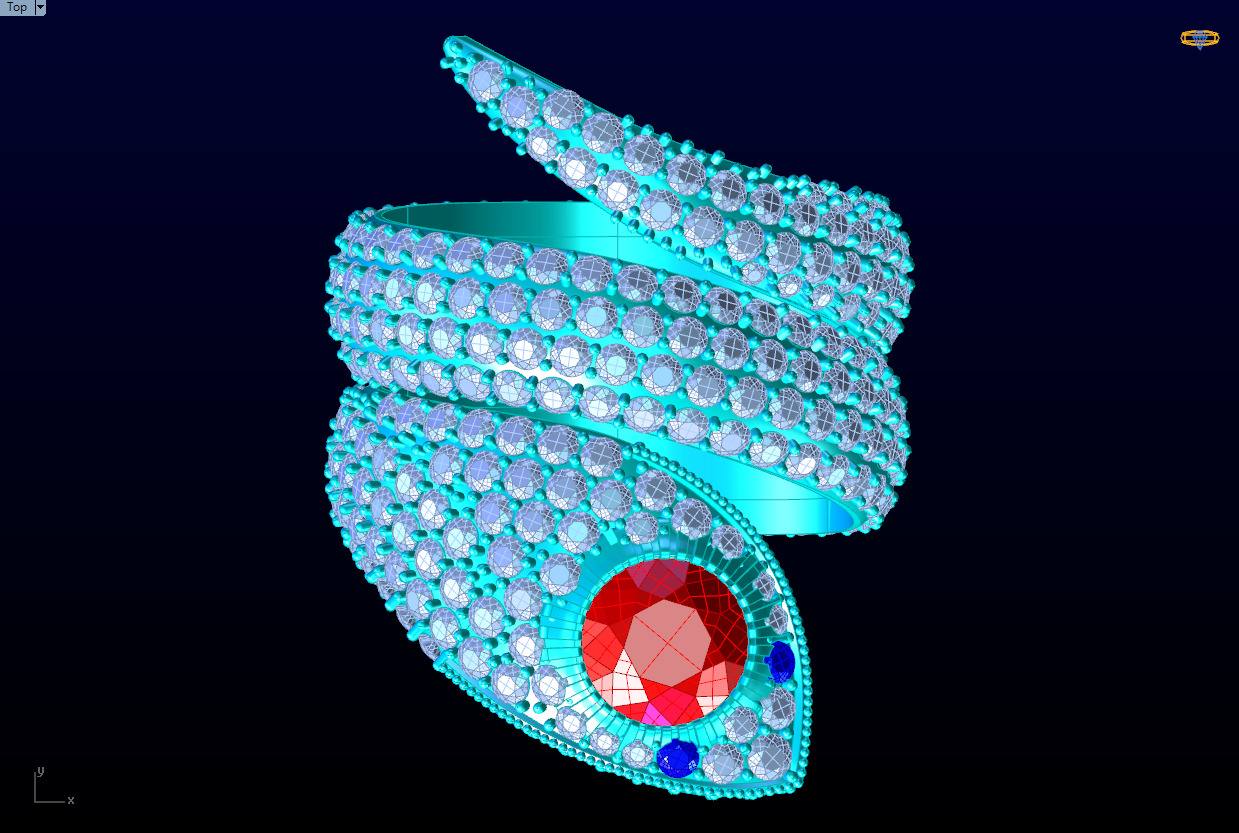 Snake Ring - N714745A 3D print model_12