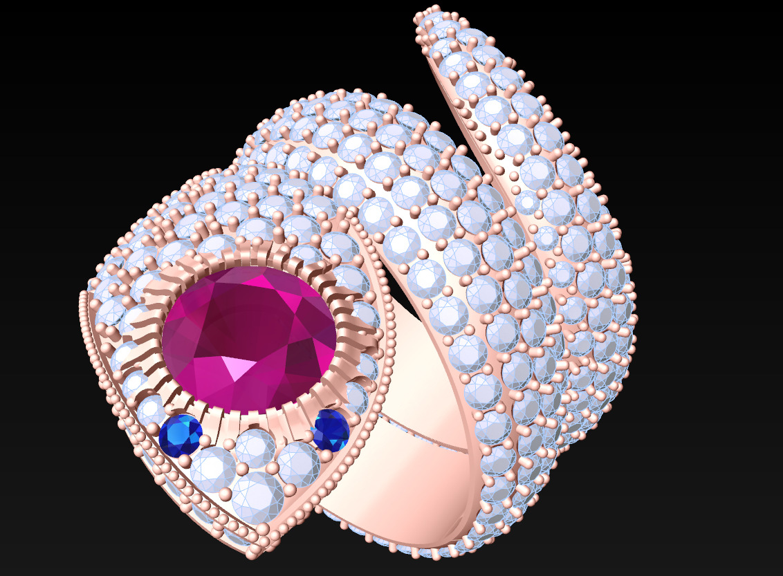 Snake Ring - N714745A 3D print model_6