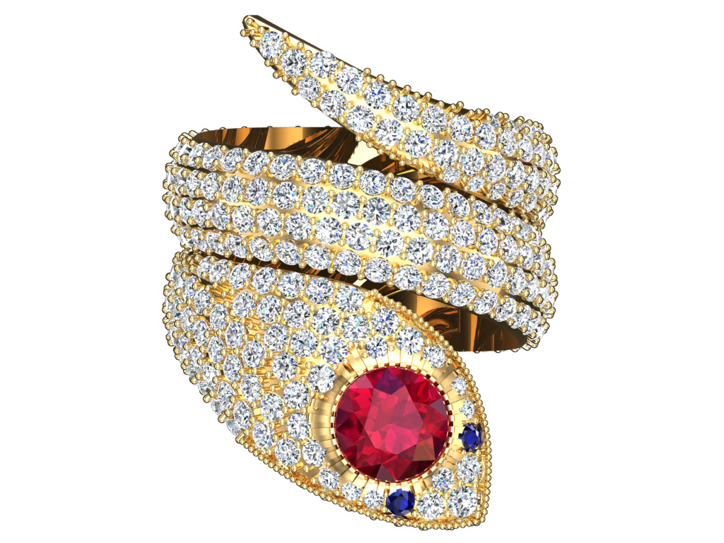 Snake Ring - N714745A 3D print model_1