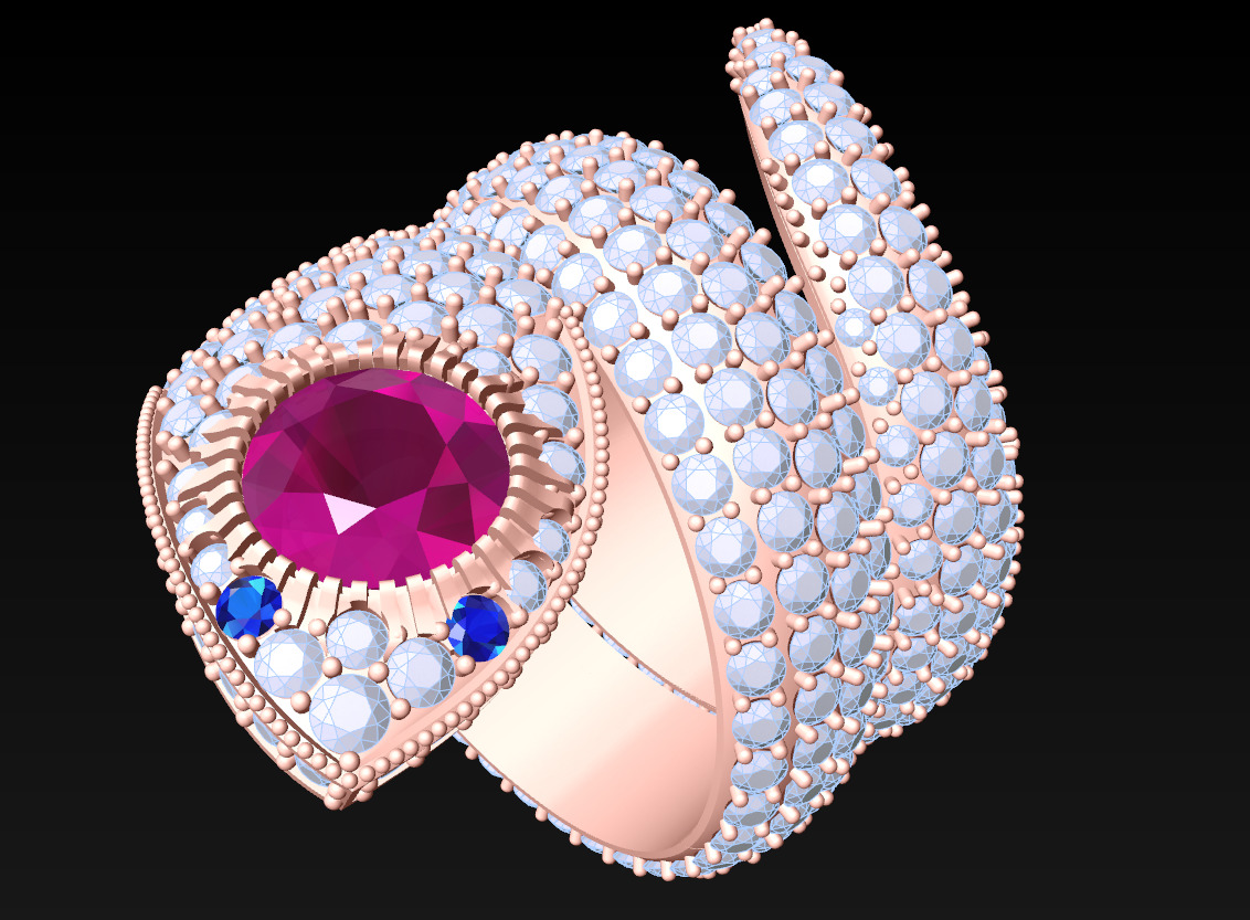 Snake Ring - N714745A 3D print model_13