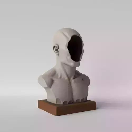 Who Am I  Faceless Man Sculpture