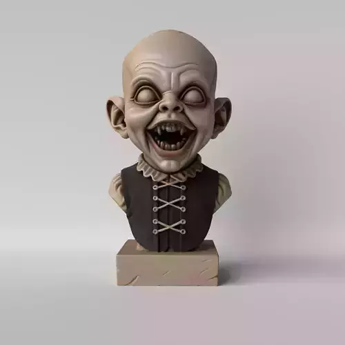 Creepy Baby Horror Sculpture for Halloween 3D print model