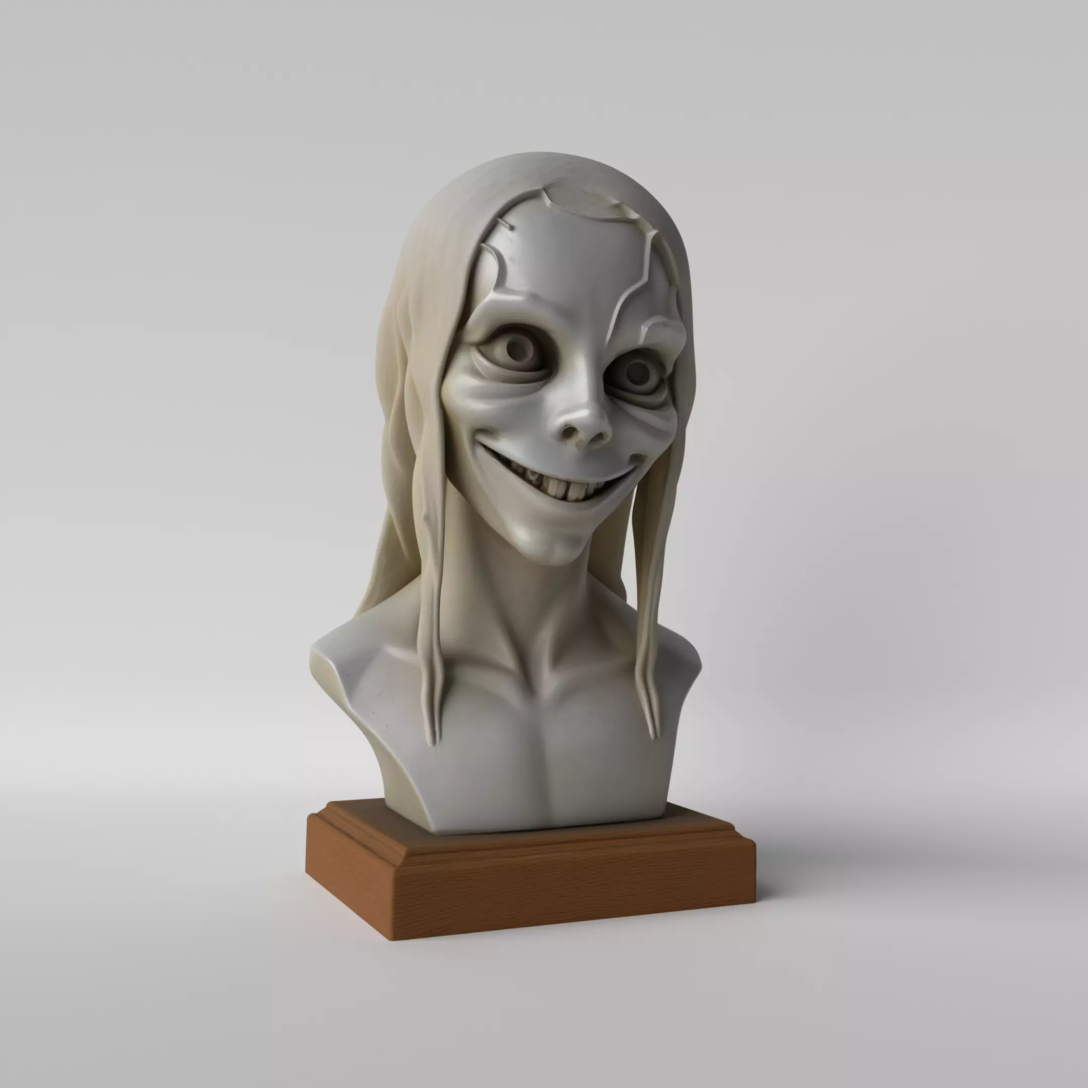Scary Bust Horror Sculpture for Halloween 3D print model